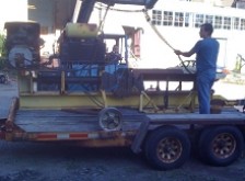 Heavy machinery loading